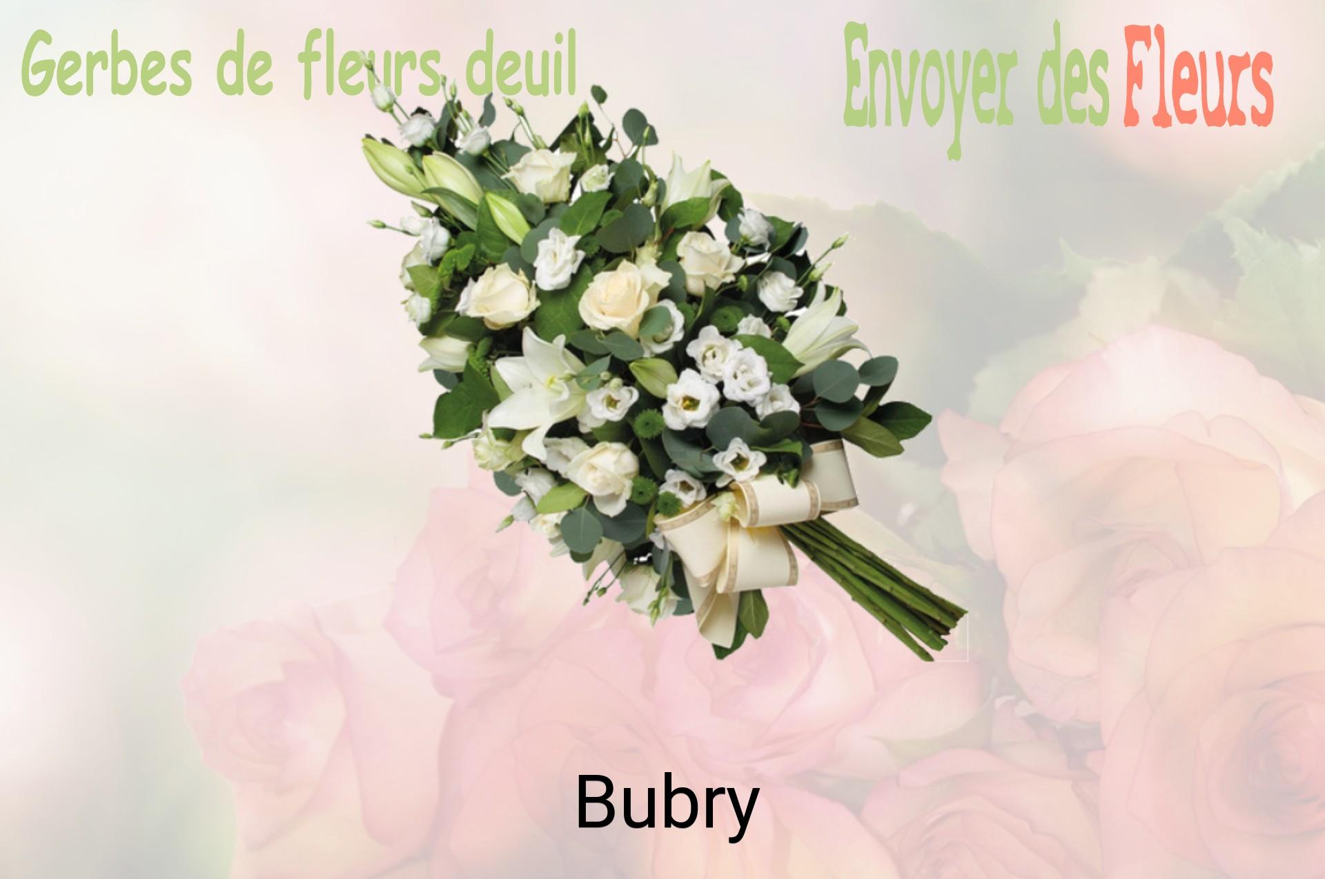 Gerbe de fleurs de deuil livrée à Bubry